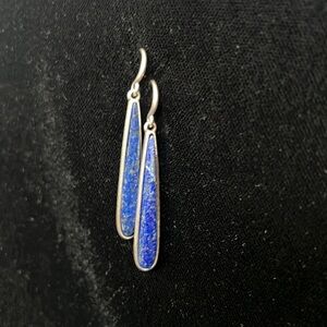 J. Jill Blue Silver Teardrop Earrings